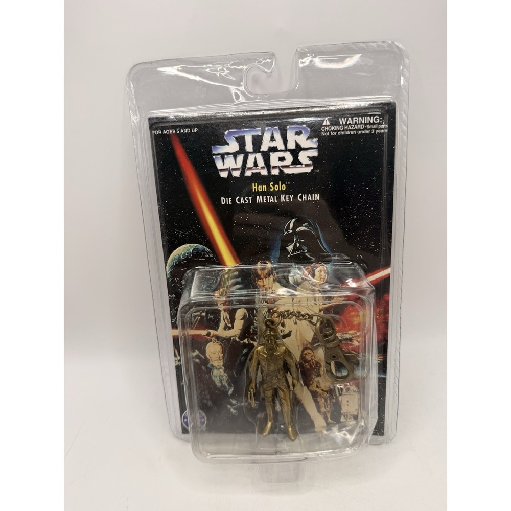 Star Wars Han Solo Die Cast Metal Key Chain Placo Toys 1997 Factory Sealed